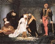 Paul Delaroche The execution of Lady Jane Grey oil painting picture wholesale
